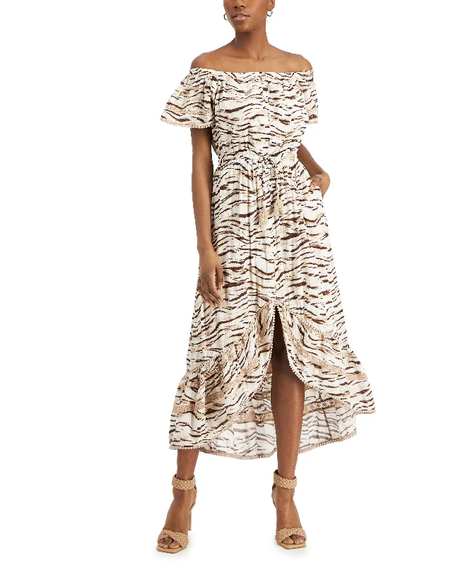 INC International Concepts Tiger Print Midi Dress Comfortable Sleeveless Midi Dress
