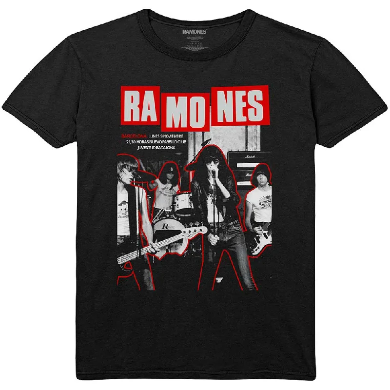 Ramones | Official Band T-shirt | Barcelona Basic T-Shirt Crew Neck Short Sleeve