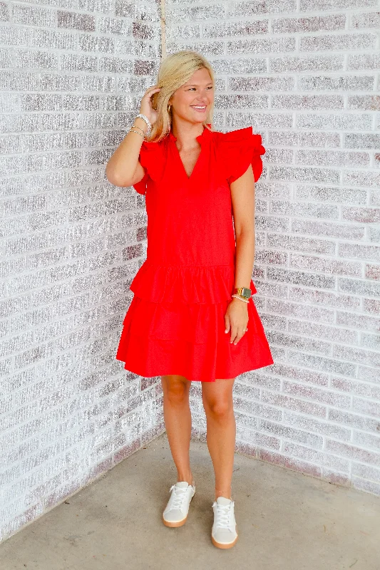 That's So Your Color Ruffle Tiered Mini Dress Elegant Tulle Mini Dress