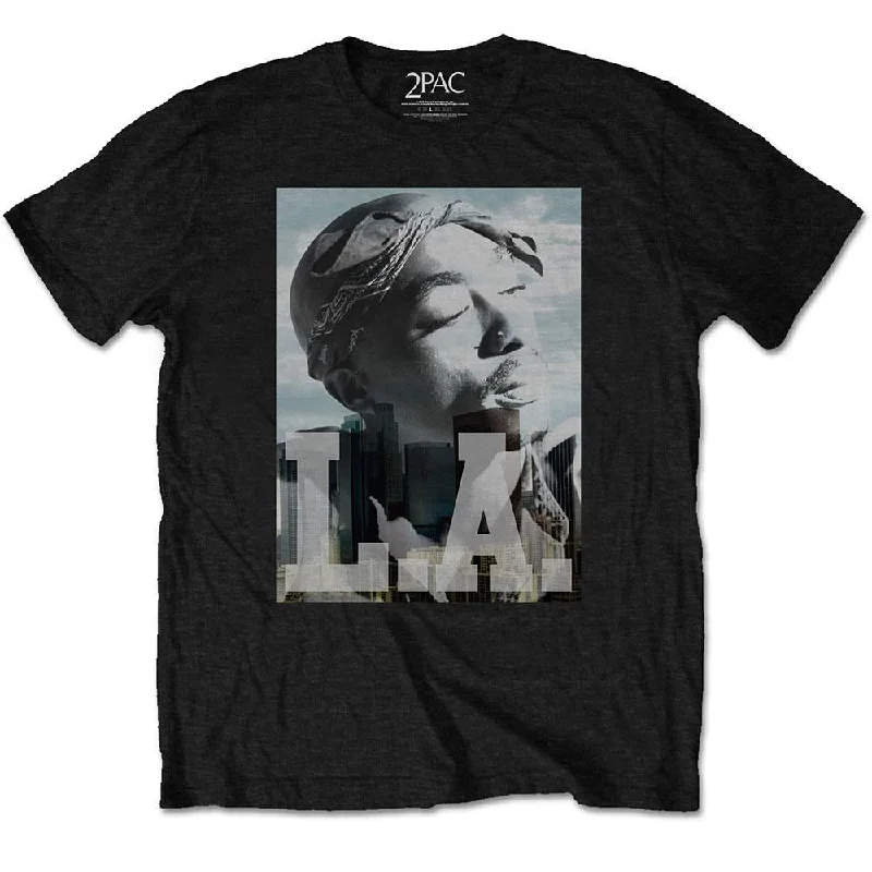 Tupac Kids T-Shirt: LA Skyline Cotton Fabric Linen Fabric Terry Fabric