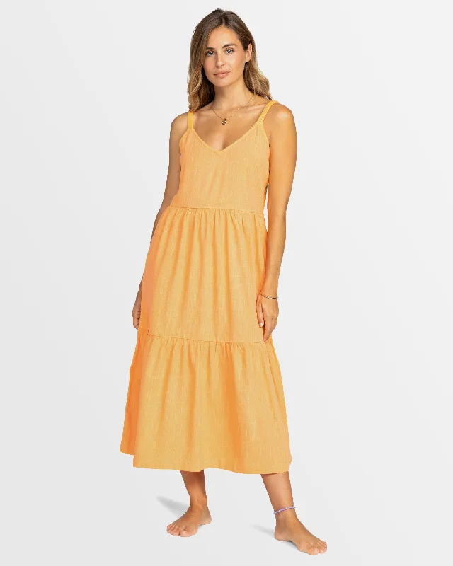 Womens Waiting Line Midi Dress Cozy Ribbed Knit Midi Dress