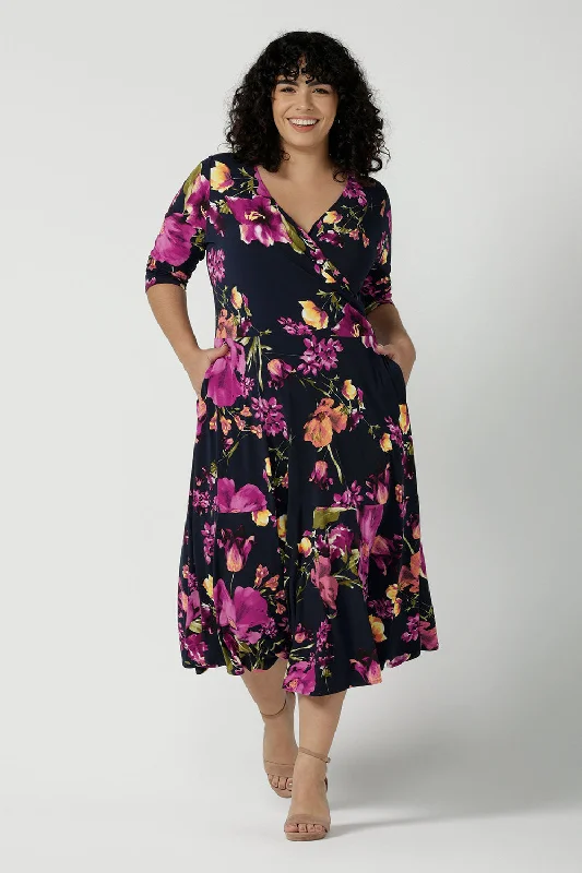 Bettina Reversible Petite Dress in Celeste