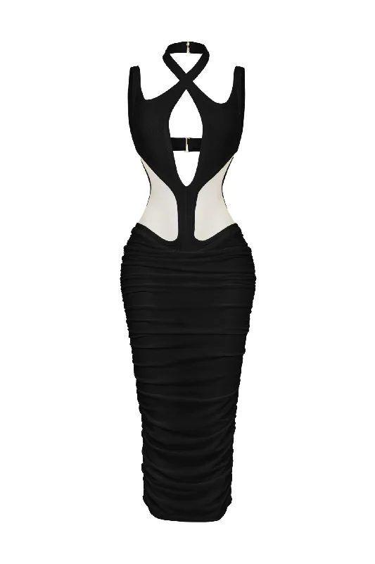 Freya Mesh Halter Dress