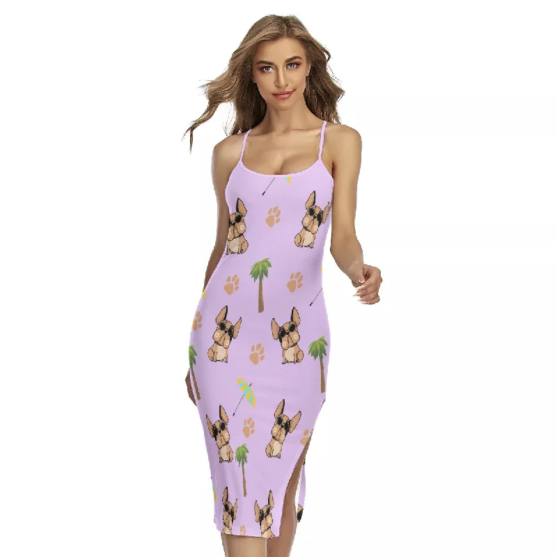 BONNIE - Women's Back Cross Cami Dress