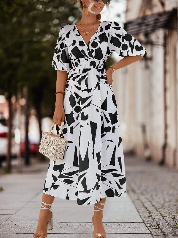 dress V neck neckline for a comfortable and stylish fit