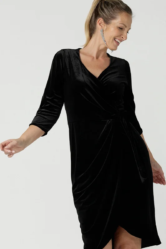 Hedy Dress Black Velour