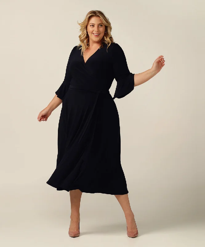 Portia Dress in Navy