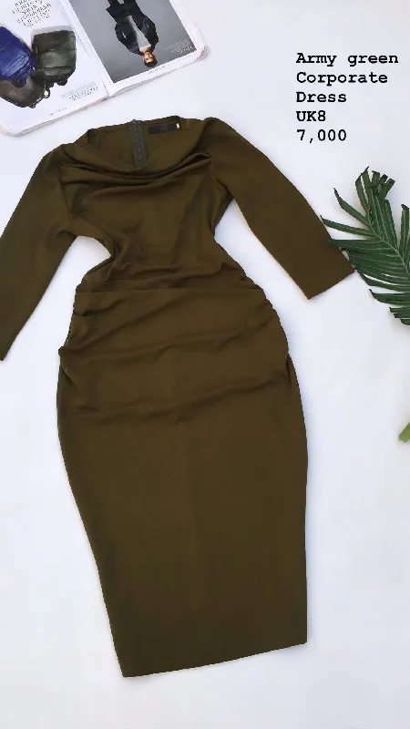 Amy green corporate dress