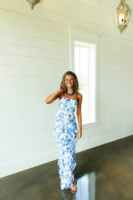 Endless Summer Maxi Dress - Blue Chic Sleeveless Maxi Dress