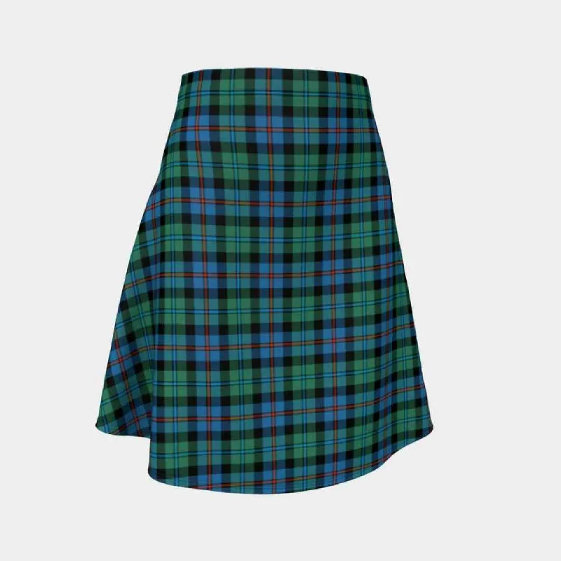 Campbell of Cawdor Ancient Tartan Flared Skirt corduroy skirt durable